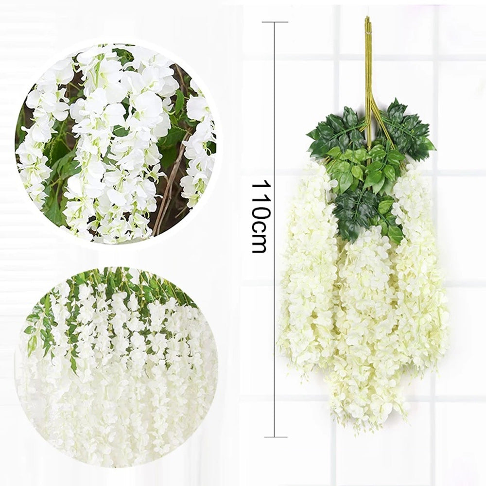 Artificial Hanging Silk Garland Vine Flowers Garden Decoration_3