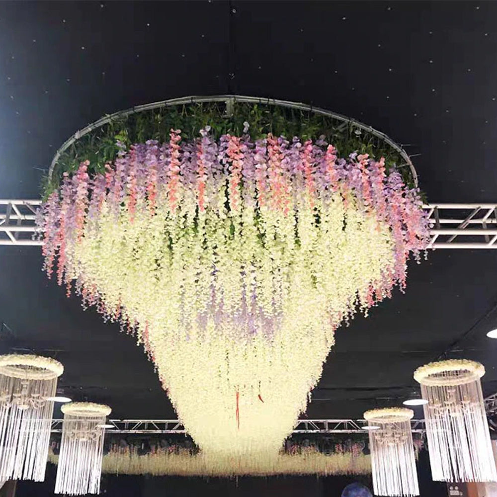 Artificial Hanging Silk Garland Vine Flowers Garden Decoration_8
