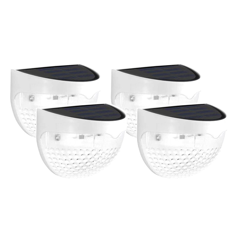 4 Pcs Waterproof Solar LED Wall Light for Garden and Outdoor- Solar Powered_0