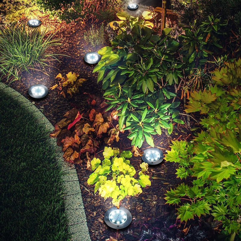4 Pcs Solar Powered LED Light for Outdoor Garden Inground Recessed_7