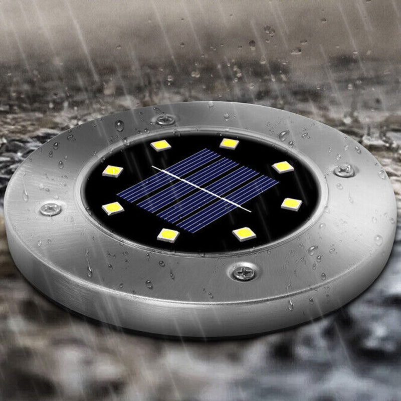 4 Pcs Solar Powered LED Light for Outdoor Garden Inground Recessed_9