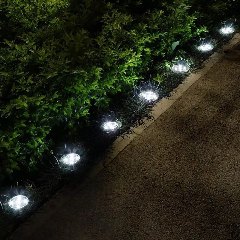 4 Pcs Solar Powered LED Light for Outdoor Garden Inground Recessed_3