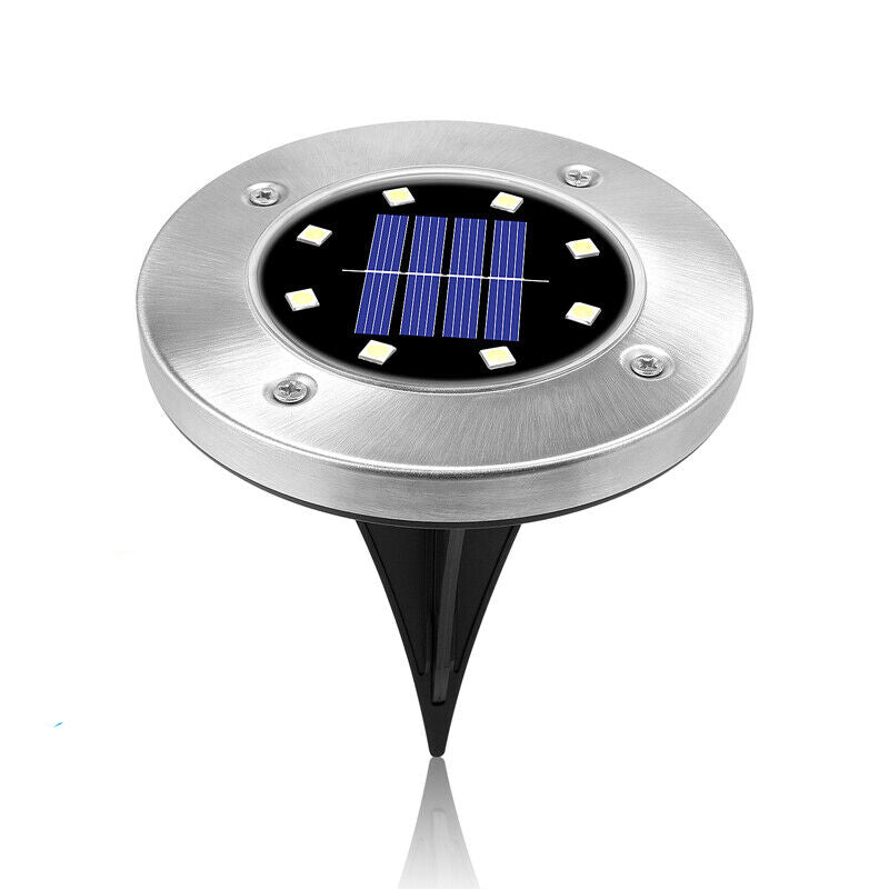 4 Pcs Solar Powered LED Light for Outdoor Garden Inground Recessed_1