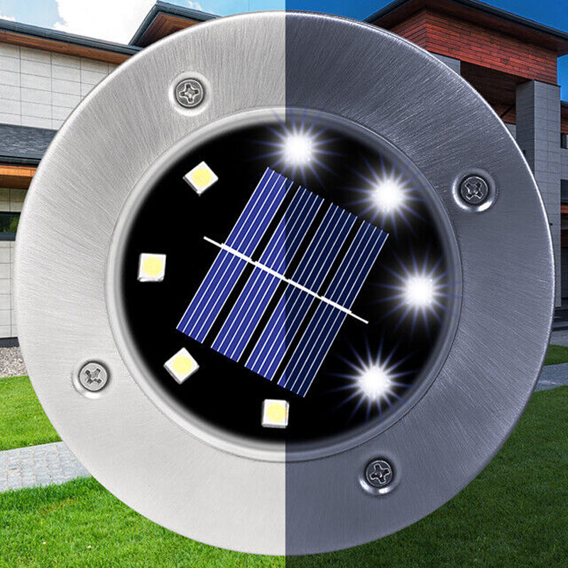 4 Pcs Solar Powered LED Light for Outdoor Garden Inground Recessed_8