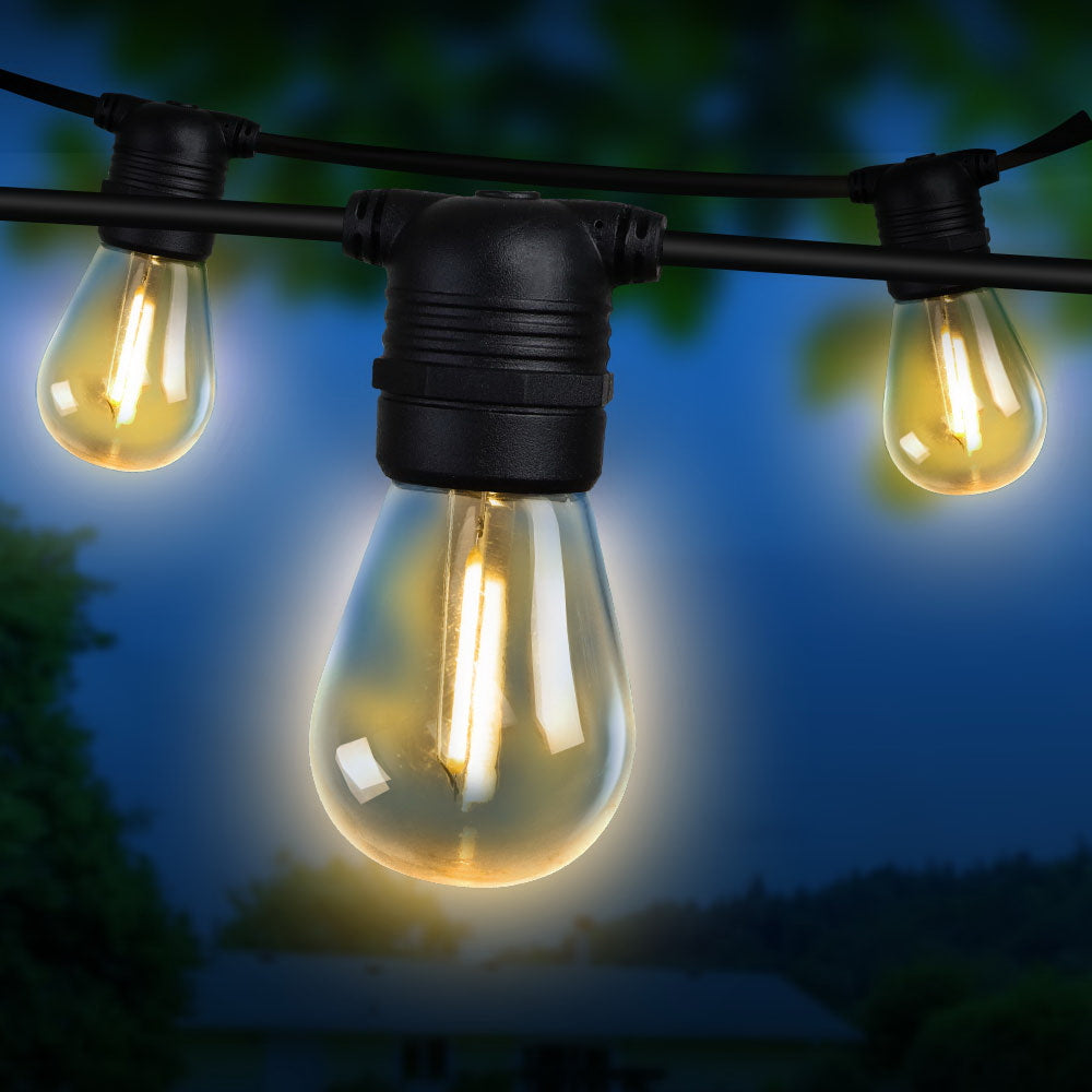32m LED ਫੈਸਟੂਨ ਸਟ੍ਰਿੰਗ ਲਾਈਟਾਂ ਕ੍ਰਿਸਮਸ ਸਜਾਵਟ ਵਿਆਹ ਦੀ ਪਾਰਟੀ ਬਾਹਰੀ ਗਾਰਡਨ