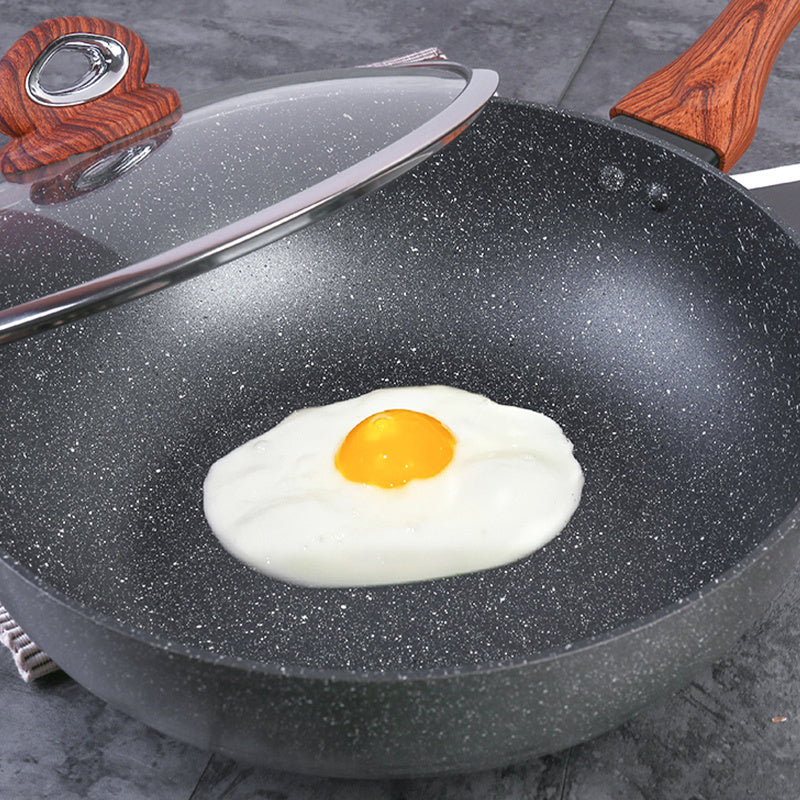 Justcook 30cm Marble Wok Stirfry Pan
