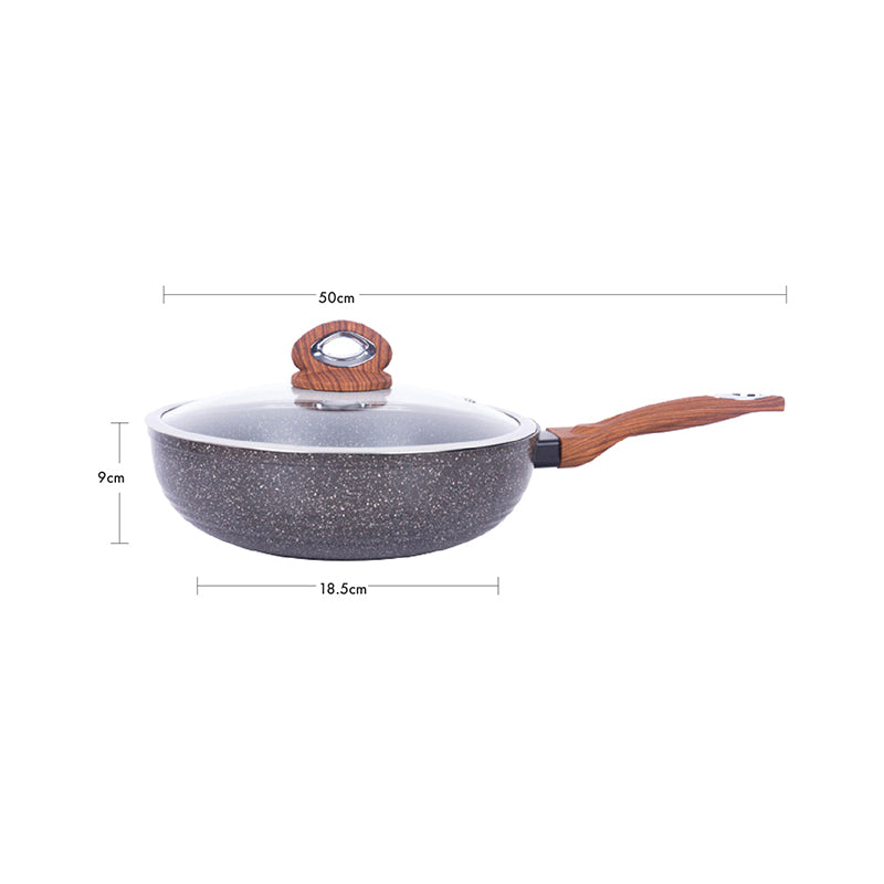 Justcook 30cm Marble Wok Stirfry Pan