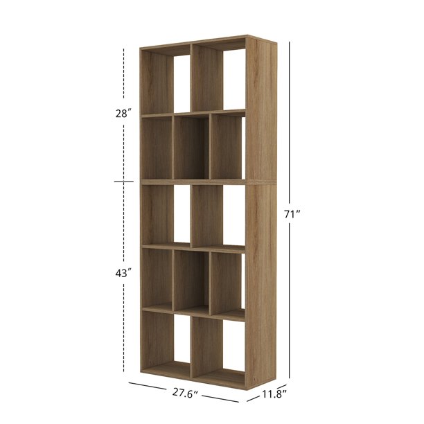 5 Tier Bookcase Storage Cabinet