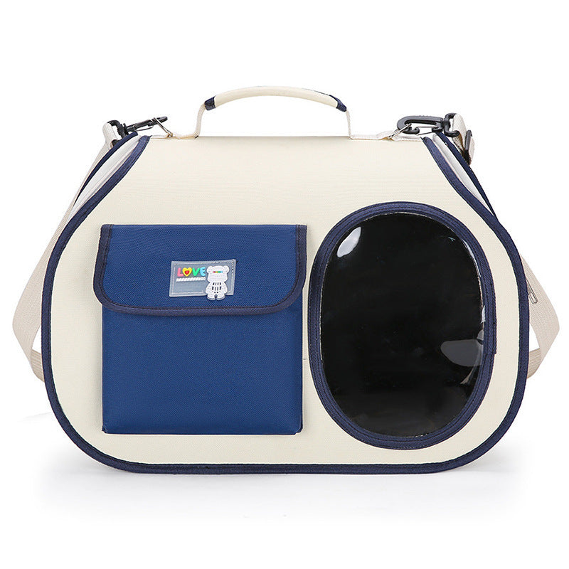 Navy blue Colors Pet Carrier Backpack | Breathable Cat Carrier Backpack with Transparent Window