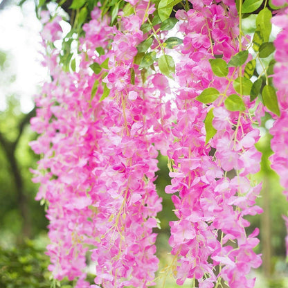 Artificial Hanging Silk Garland Vine Flowers Garden Decoration_12