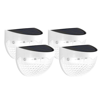 4 Pcs Waterproof Solar LED Wall Light for Garden and Outdoor- Solar Powered_0