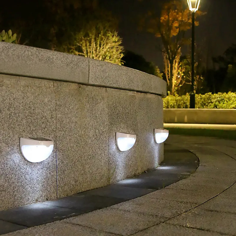 4 Pcs Waterproof Solar LED Wall Light for Garden and Outdoor- Solar Powered_4