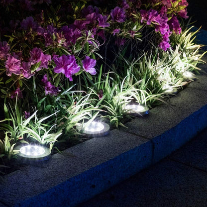 4 Pcs Solar Powered LED Light for Outdoor Garden Inground Recessed_2