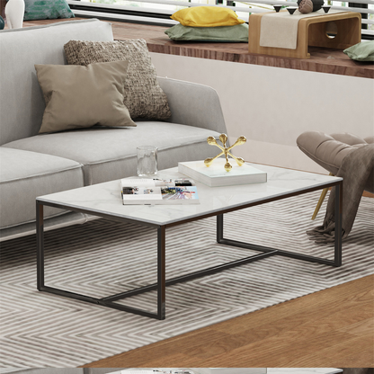 Rectangular Marble Coffee Table_7