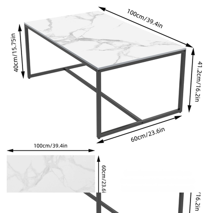 Rectangular Marble Coffee Table_8