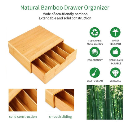 Bamboo K-Cup Coffee Pod Holder Storage Organiser
