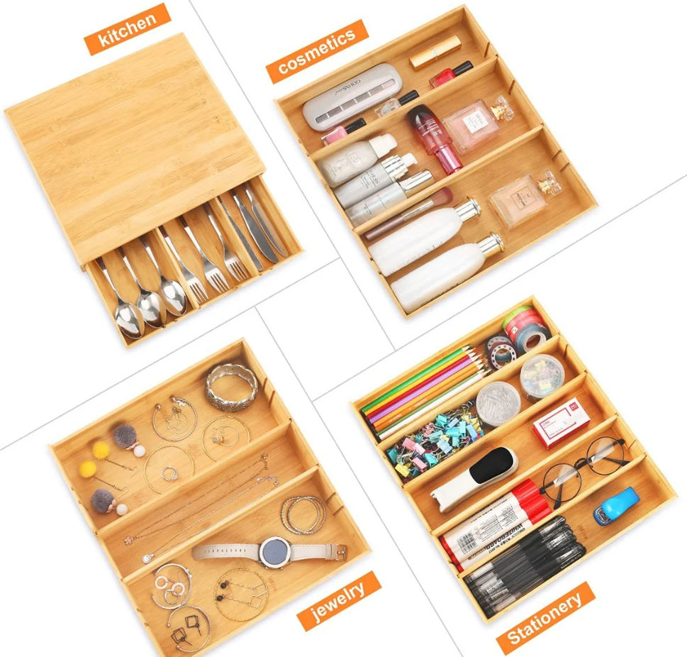 Bamboo K-Cup Coffee Pod Holder Storage Organiser