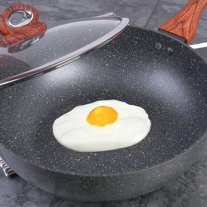 Justcook 30cm Marble Wok Stirfry Pan