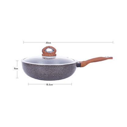 Justcook 30cm Marble Wok Stirfry Pan