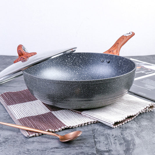 Justcook 30cm Marble Wok Stirfry Pan