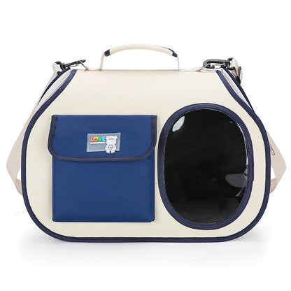 Navy blue Colors Pet Carrier Backpack | Breathable Cat Carrier Backpack with Transparent Window