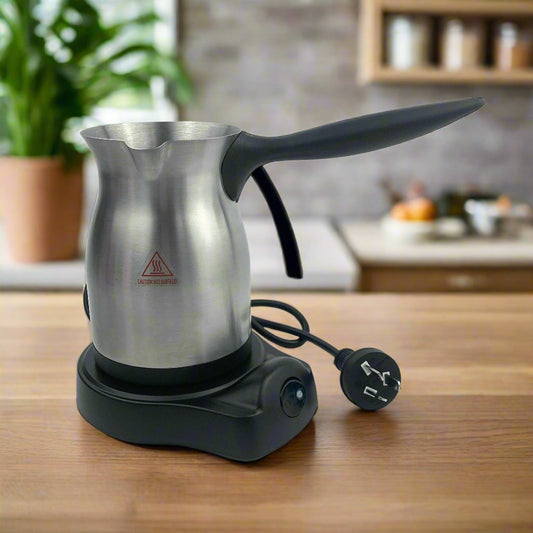 Stainless Electric Turkish Greek Arabic Coffee Maker Pot Automatic Sensor Anti Overflow