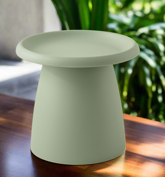 Artiss Coffee Table Round 52CM Plastic Green