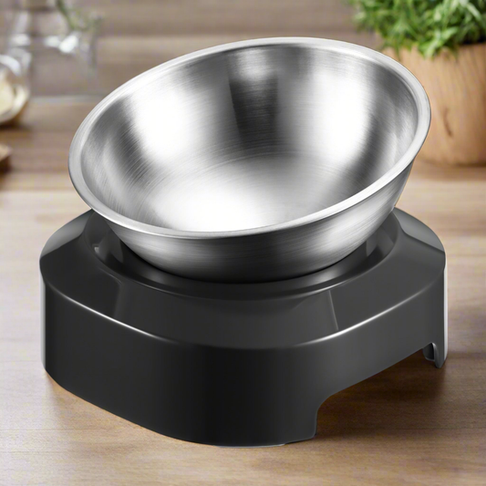 YES4PETS 2 x M Stainless Steel Pet Bowl Water Bowls Portable Anti Slip Skid Feeder Dog Rabbit Cat