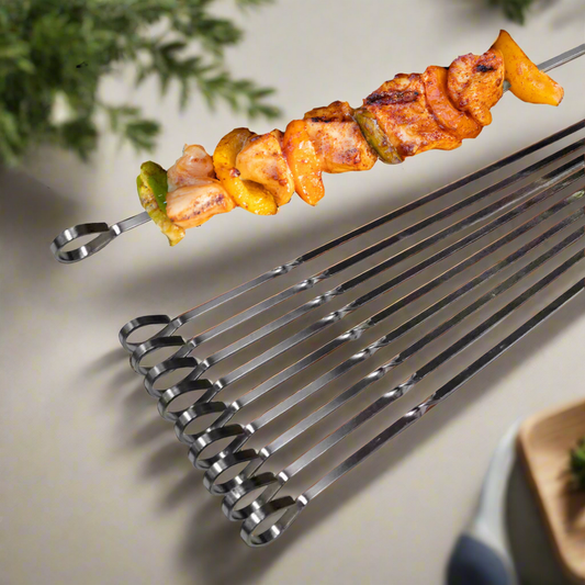 ASMOKE METAL SKEWERS FOR GRILLING KABOB STICKS 43.1CM*10PCS