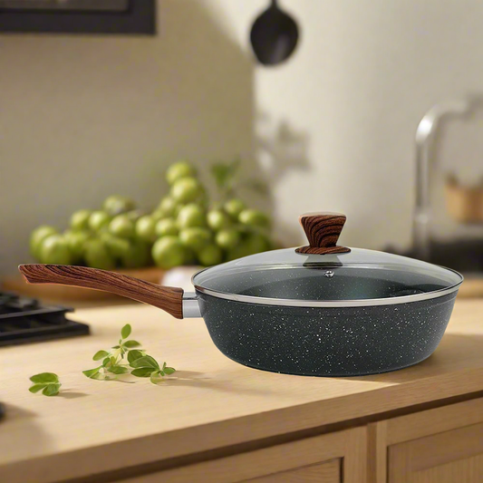 28cm PFOA Free Non-Stick Saute Pan with Lid