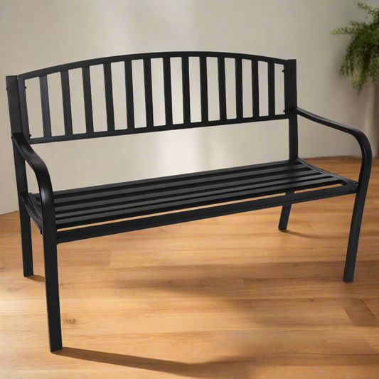 Wallaroo Steel Outdoor Garden Bench - Classic